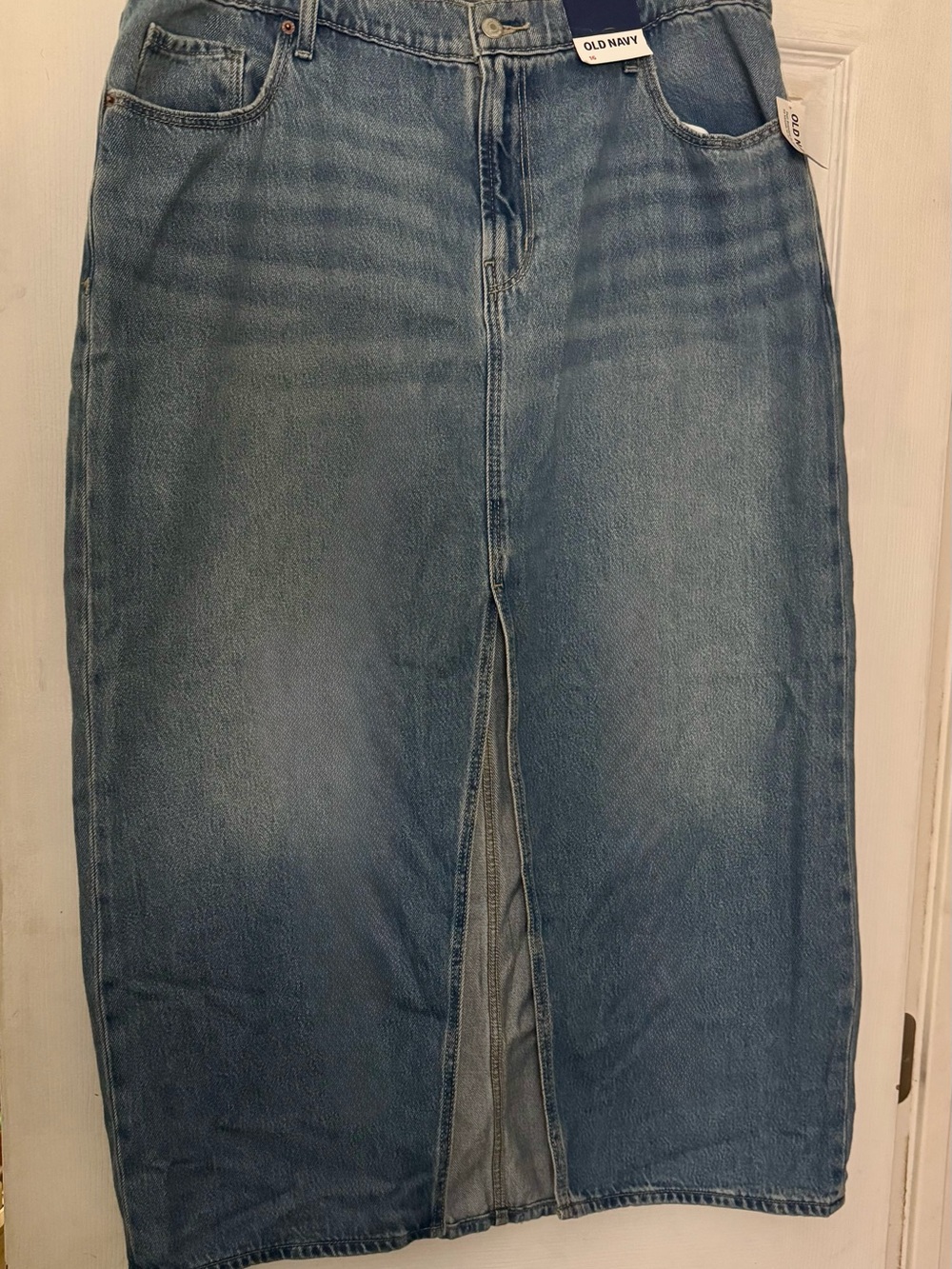 Old Navy Light Blue Soft Denim Maxi Skirt NWT